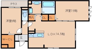 奈良駅 徒歩7分 1階の物件間取画像